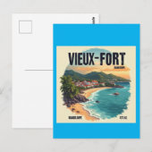 GUADELOUPE POSTKARTE (Vorne/Hinten)