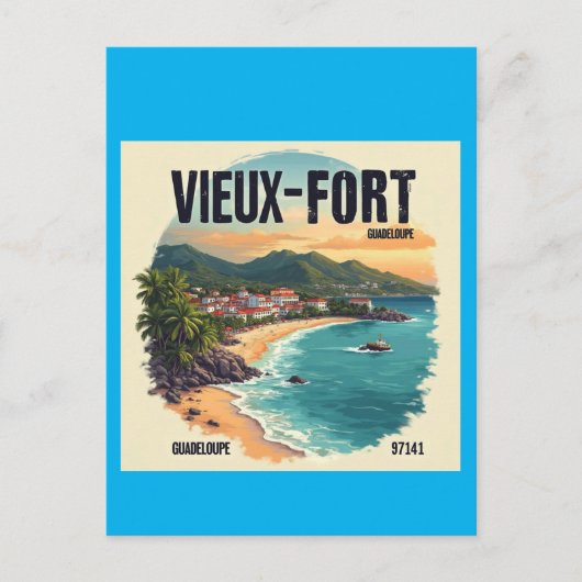 GUADELOUPE POSTKARTE (Vorderseite)