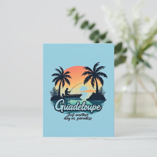 GUADELOUPE POSTKARTE (Stehend Vorderseite)
