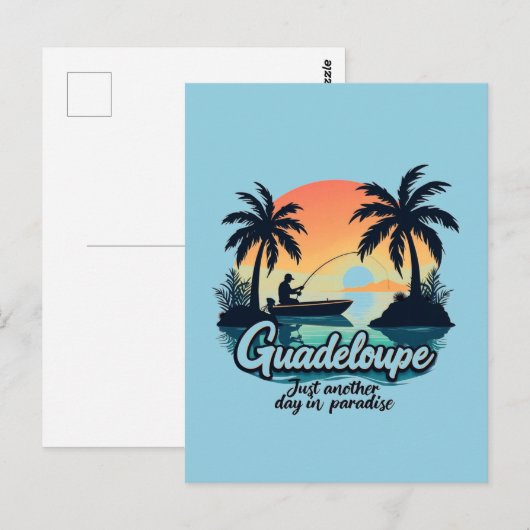GUADELOUPE POSTKARTE (Vorne/Hinten)