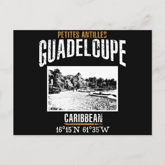 Guadeloupe Postkarte (Vorderseite)