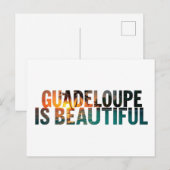 GUADELOUPE POSTKARTE (Vorne/Hinten)