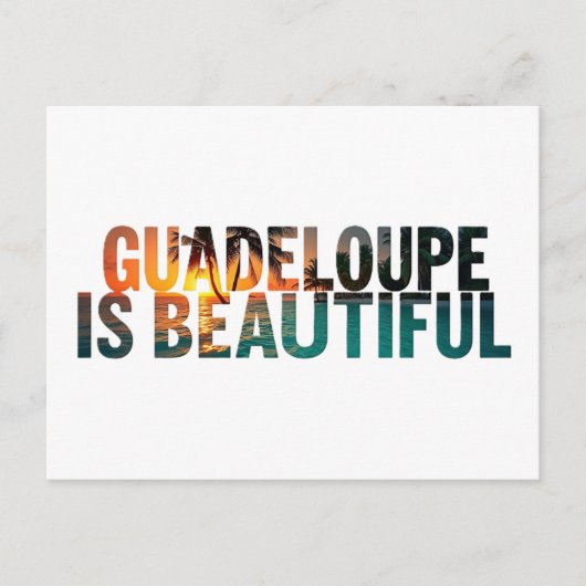 GUADELOUPE POSTKARTE (Vorderseite)
