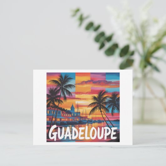 Guadeloupe Postkarte (Stehend Vorderseite)