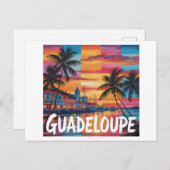 Guadeloupe Postkarte (Vorne/Hinten)