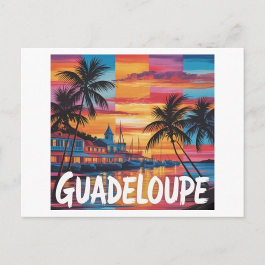 Guadeloupe Postkarte (Vorderseite)