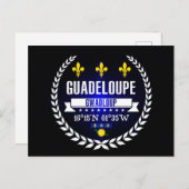 Guadeloupe Postkarte (Vorne/Hinten)