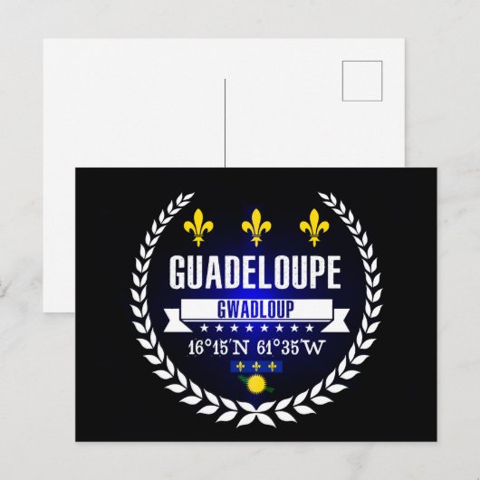 Guadeloupe Postkarte (Vorne/Hinten)