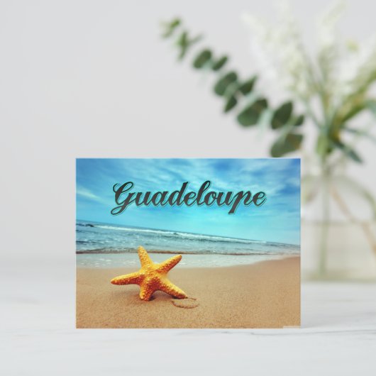 Guadeloupe Postkarte (Stehend Vorderseite)