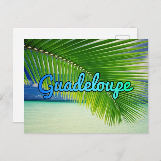 Guadeloupe Postkarte (Vorne/Hinten)