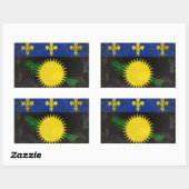 Guadeloupe Rechteckiger Aufkleber (Blatt)