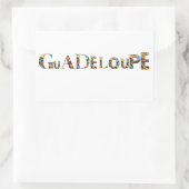 GUADELOUPE RECHTECKIGER AUFKLEBER (Tasche)