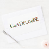 GUADELOUPE RECHTECKIGER AUFKLEBER (Umschlag)