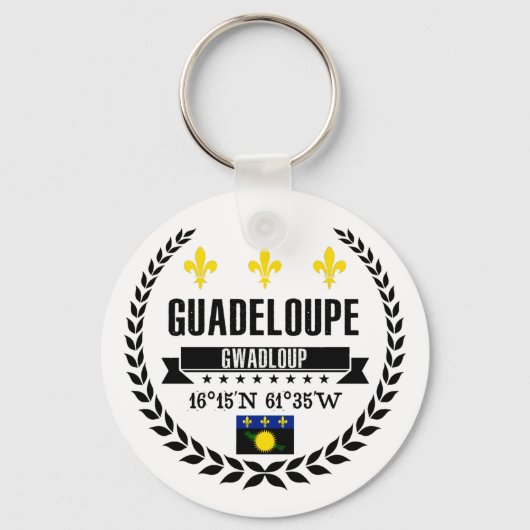 Guadeloupe Schlüsselanhänger (Vorderseite)