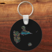 GUADELOUPE SCHLÜSSELANHÄNGER (Vorderseite)