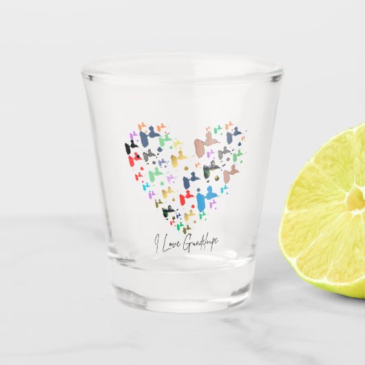 GUADELOUPE SCHNAPSGLAS (Vorderseite)