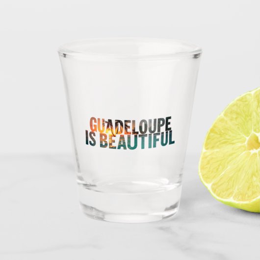 GUADELOUPE SCHNAPSGLAS (Vorderseite)