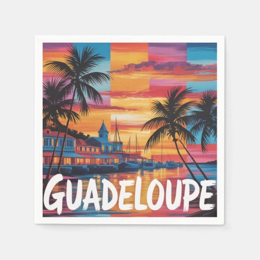 Guadeloupe Serviette (Vorderseite)