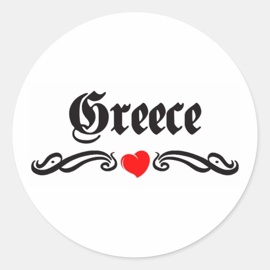 Guadeloupe Tattoo Style Runder Aufkleber (Vorderseite)