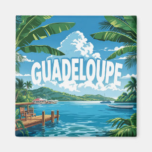 Guadeloupe: Tropische Flucht, Paradiesstrand  Magnet