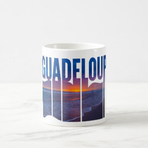 Guadeloupe: Tropischer Karibik-Sonnenuntergang Kaffeetasse