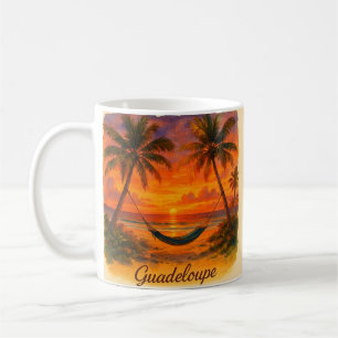 Guadeloupe – Tropischer Sonnenuntergang mit Hängem Kaffeetasse