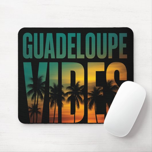 Guadeloupe-Vibes-Mausmatte Mousepad (Mit Mouse)