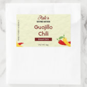Guajillo Custom Pepper Product Sticker (Tasche)