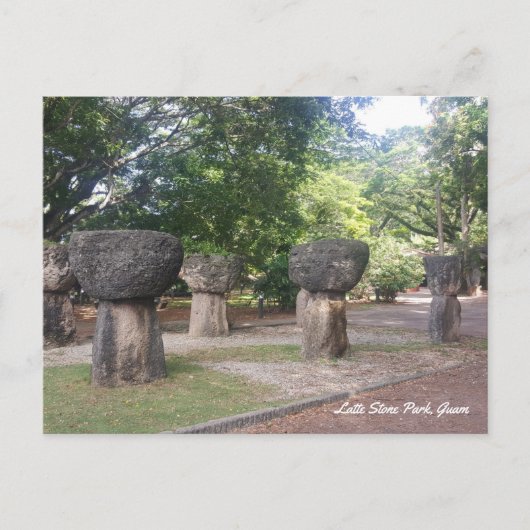 GUAM 671 Latte Stone Park Postcard Postkarte (Vorderseite)