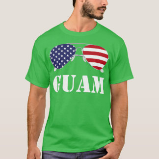 Guam American Flag Sonnenbrille Patriotic T-Shirt