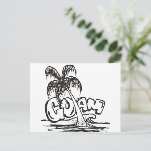 guam b&w postkarte (Stehend Vorderseite)