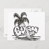 guam b&w postkarte (Vorne/Hinten)