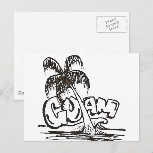 guam b&w postkarte (Vorne/Hinten)