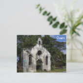 Guam Baptist Church Ruins Postkarte (Stehend Vorderseite)