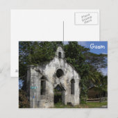 Guam Baptist Church Ruins Postkarte (Vorne/Hinten)
