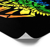 Guam Blume Island Guamanian Girl Poster (Ecke)