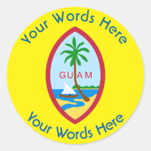 Guam Coat of Arms Custom Aufkleber