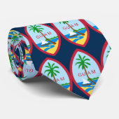 Guam Coat of Arms Tiled Krawatte (Gerollt)