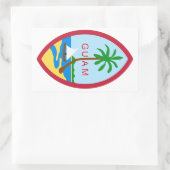 GUAM - Emblem/Fahne/Wappen/Symbol Rechteckiger Aufkleber (Tasche)