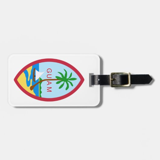 GUAM - Emblem/Flagge/Wappen/Symbol Gepäckanhänger (Vorderseite horizontal)