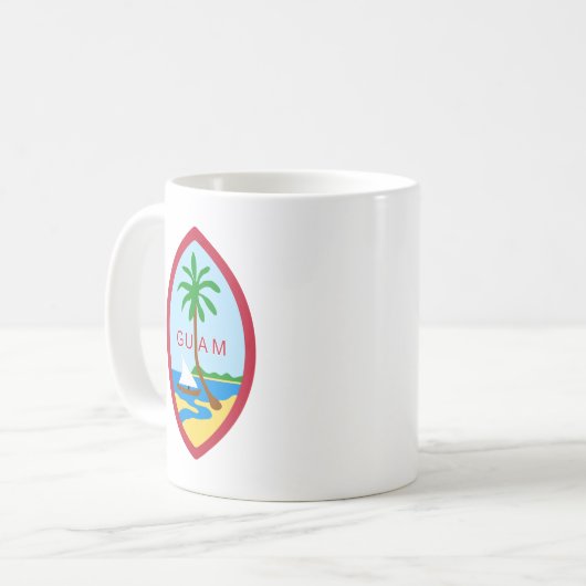 GUAM - Emblem/Flagge/Wappen/Symbol Kaffeetasse (Vorderseite Links)