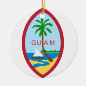 GUAM - Emblem/Flagge/Wappen/Symbol Keramikornament (Vorne)