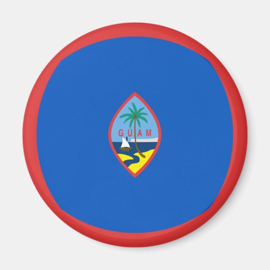 Guam Fisheye Flag Magnet (Vorne)