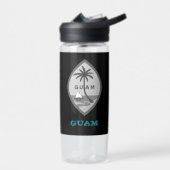 Guam Fitness & Guamaian Wappen / Flagge Trinkflasche (Links)
