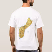 Guam Flag and Map T - Shirt (Rückseite)