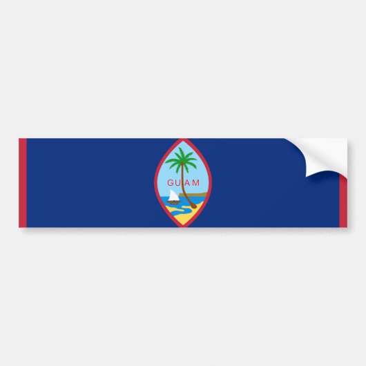 Guam Flag Autoaufkleber (Vorne)