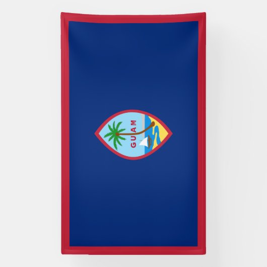 Guam Flag Banner (Vertikal)