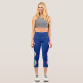 Guam Flag Capri Leggings (Vorderseite)
