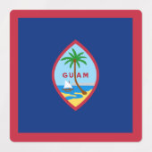 Guam Flag Etiketten (Design 2)