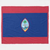 Guam Flag Fleecedecke (Vorderseite (Horizontal))